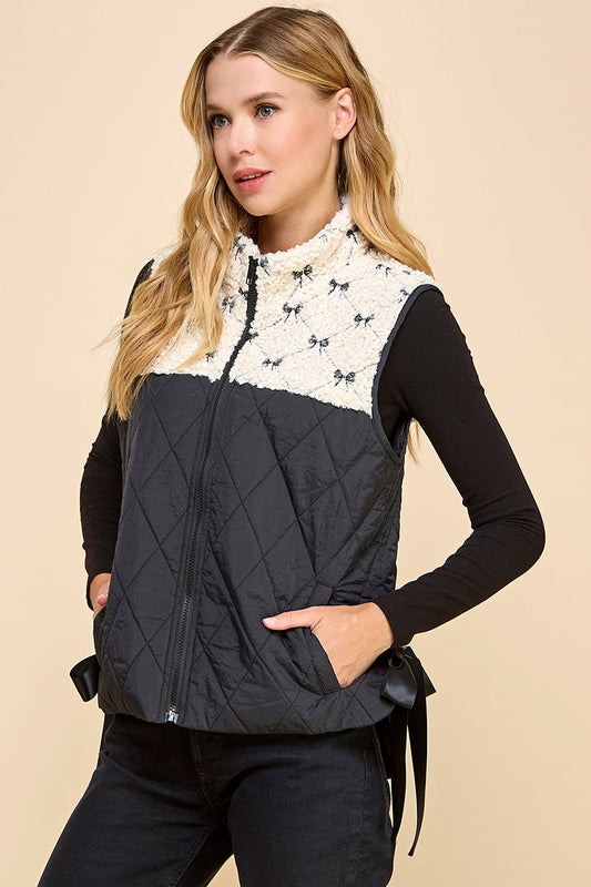 Bow Fleece Vest