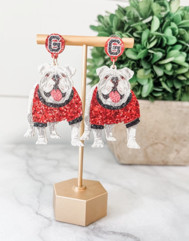 UGA Earrings - Full Body Dawg